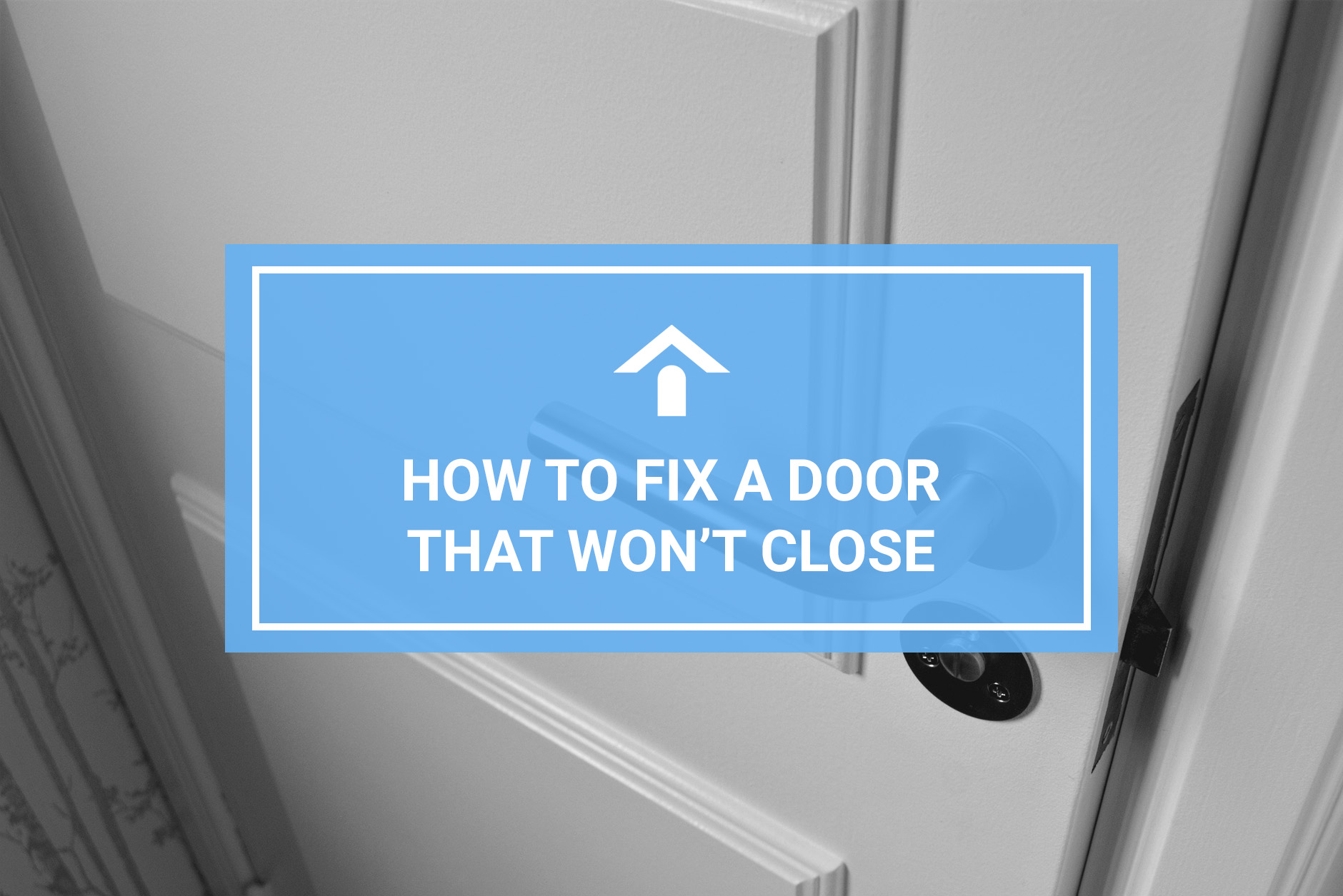 Straighten a Crooked Door with A Cardboard Shim for the Hinge